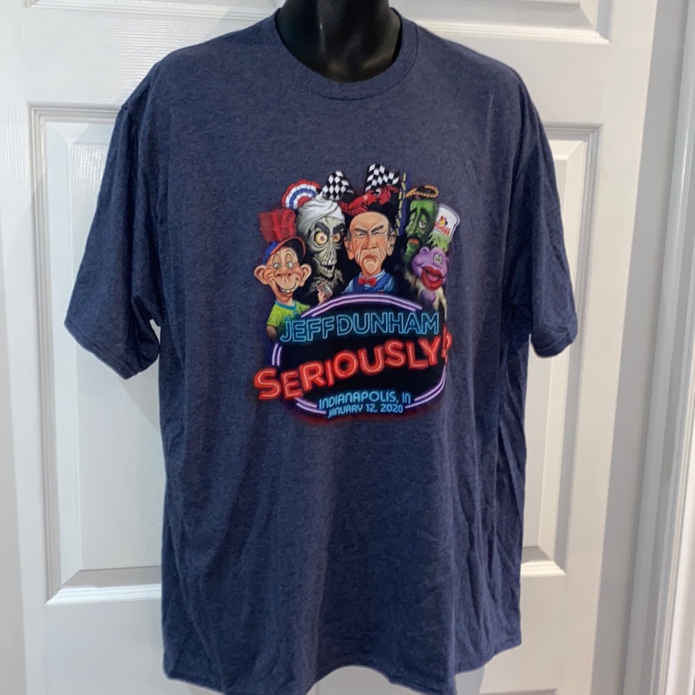 Jeff Dunham Seriously Tour Puppets 2019-2020 Men’s T-Shirt Size 2XL